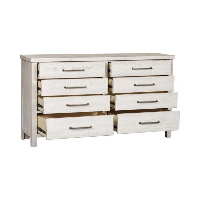 Liberty Modern Farmhouse 8 Drawer Dresser in White - Furniture Max (Falls Church,VA) *