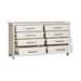 Liberty Modern Farmhouse 8 Drawer Dresser in White - Furniture Max (Falls Church,VA) *