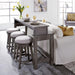 Liberty Modern Farmhouse Console Swivel Stool in Dusty Charcoal - Furniture Max (Falls Church,VA) *