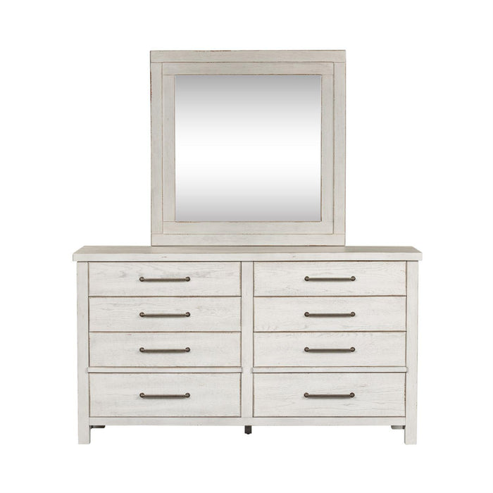 Liberty Modern Farmhouse 8 Drawer Dresser in White - Furniture Max (Falls Church,VA) *