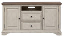 Liberty Morgan Creek 66" Entertainment TV Stand with Hutch Antique White - Furniture Max (Falls Church,VA) *