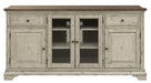 Liberty Morgan Creek 68" Entertainment TV Stand with Hutch in Antique White - Furniture Max (Falls Church,VA) *