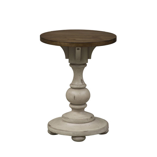 Liberty Morgan Creek Chair Side Table in Antique White - Furniture Max (Falls Church,VA) *