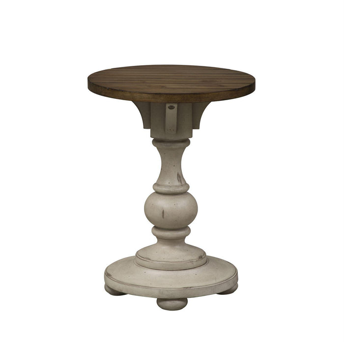 Liberty Morgan Creek Chair Side Table in Antique White - Furniture Max (Falls Church,VA) *