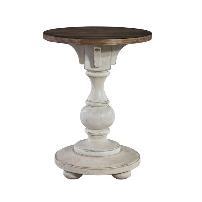 Liberty Morgan Creek Chair Side Table in Antique White - Furniture Max (Falls Church,VA) *