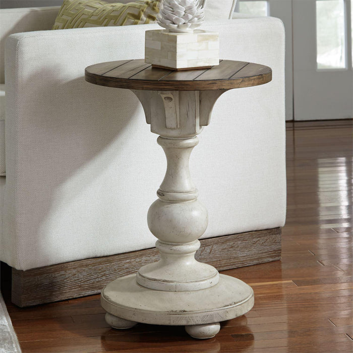 Liberty Morgan Creek Chair Side Table in Antique White - Furniture Max (Falls Church,VA) *