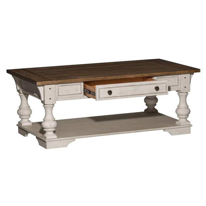 Liberty Morgan Creek Cocktail Table in Antique White