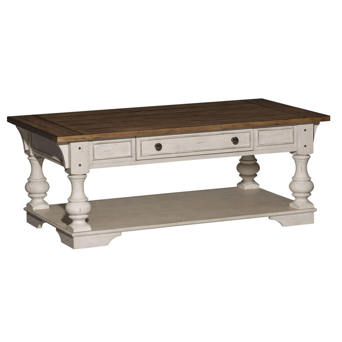 Liberty Morgan Creek Cocktail Table in Antique White