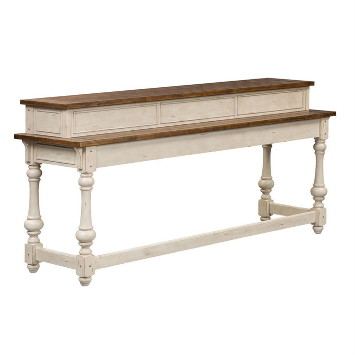 Liberty Morgan Creek Console Bar Table in Antique White - Furniture Max (Falls Church,VA) *