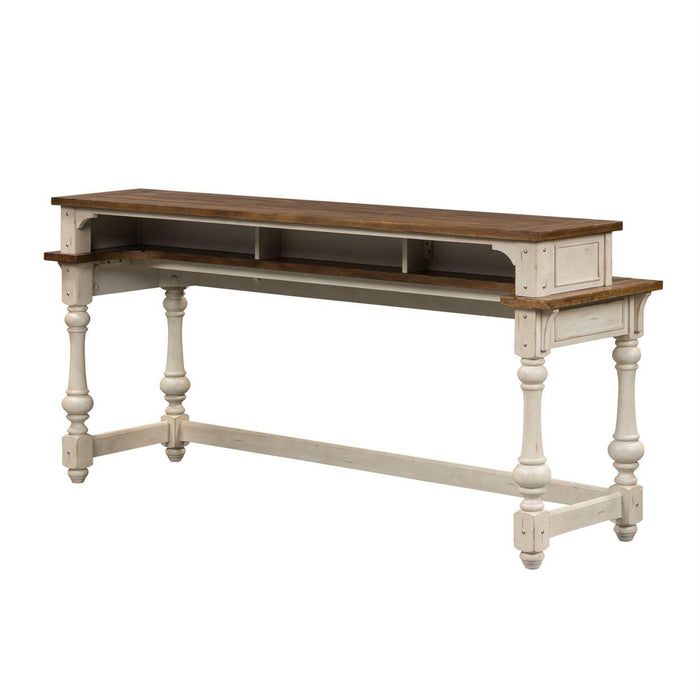 Liberty Morgan Creek Console Bar Table in Antique White - Furniture Max (Falls Church,VA) *
