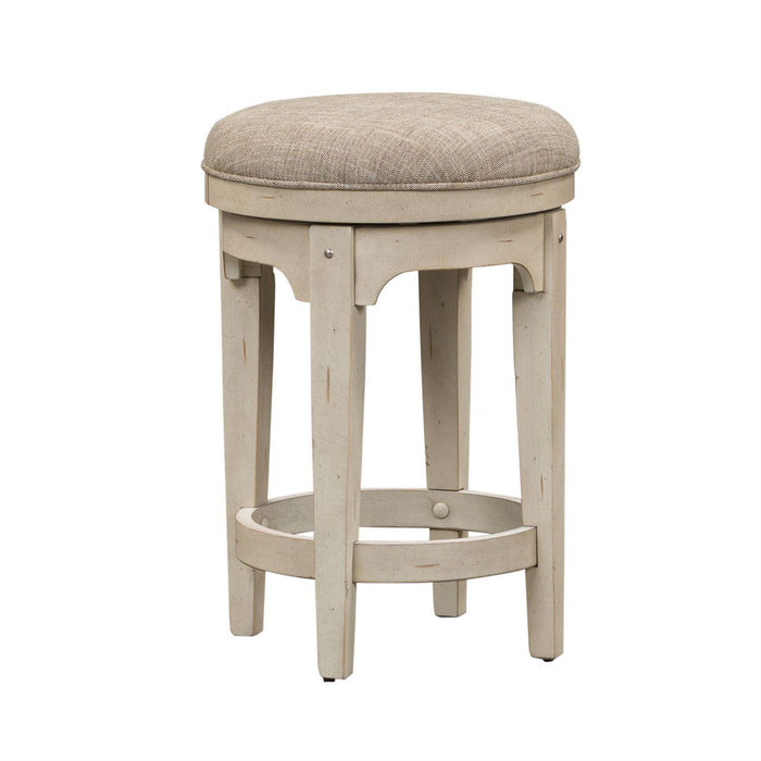 Liberty Morgan Creek Console Swivel Stool in Antique White - Furniture Max (Falls Church,VA) *