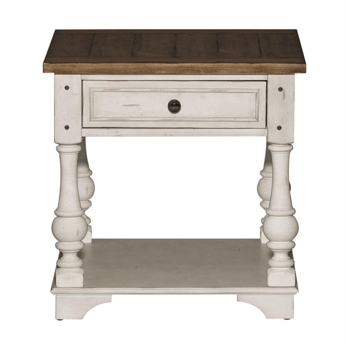 Liberty Morgan Creek End Table in Antique White - Furniture Max (Falls Church,VA) *