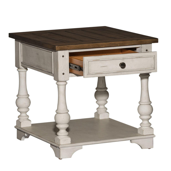 Liberty Morgan Creek End Table in Antique White - Furniture Max (Falls Church,VA) *