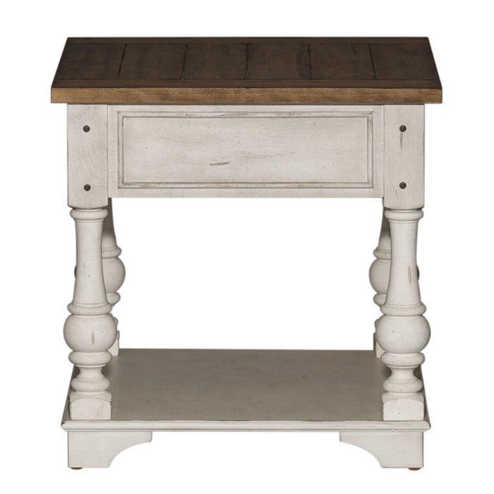 Liberty Morgan Creek End Table in Antique White - Furniture Max (Falls Church,VA) *