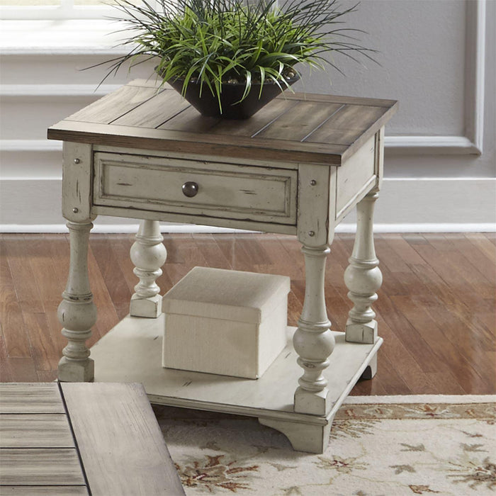 Liberty Morgan Creek End Table in Antique White - Furniture Max (Falls Church,VA) *