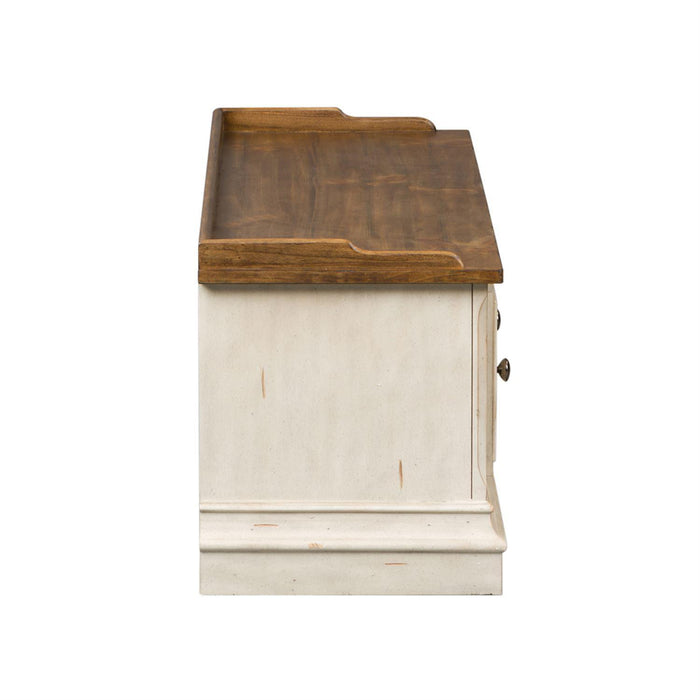Liberty Morgan Creek Storage Hall Bench in Antique White - Furniture Max (Falls Church,VA) *