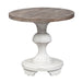Liberty Sedona Round End Table in Heavy Distressed White - Furniture Max (Falls Church,VA) *