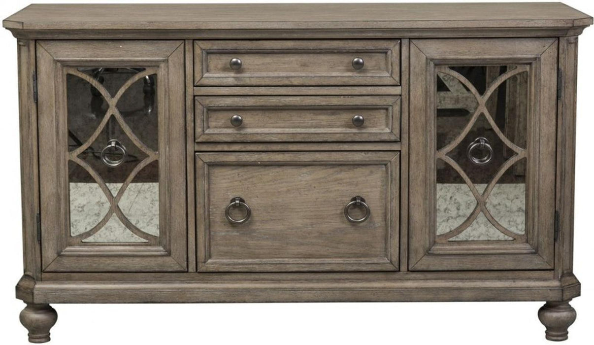 Liberty Simply Elegant Credenza in Heathered Taupe