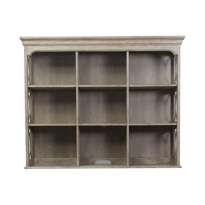 Liberty Simply Elegant Credenza with Hutch in Heathered Taupe - Furniture Max (Falls Church,VA) *
