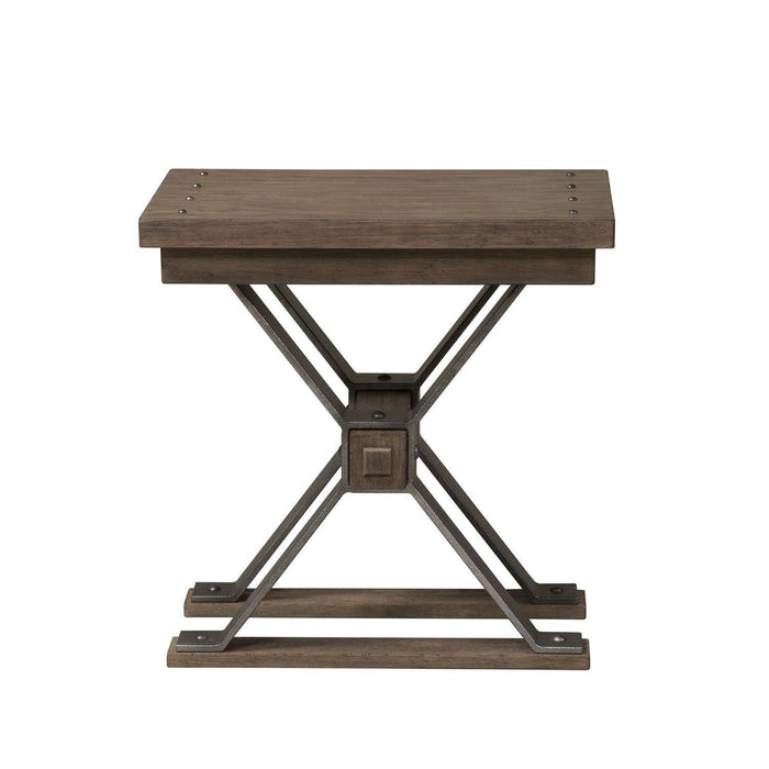 Liberty Sonoma Road Chair Side Table in Weathered Beaten Bark - Furniture Max (Falls Church,VA) *