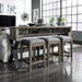 Liberty Sonoma Road Console Bar Table in Weathered Beaten Bark - Furniture Max (Falls Church,VA) *