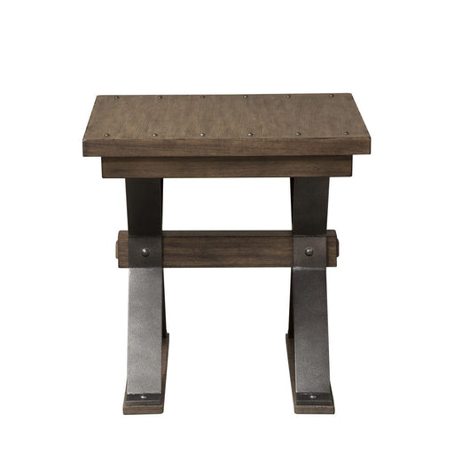 Liberty Sonoma Road End Table in Weathered Beaten Bark - Furniture Max (Falls Church,VA) *