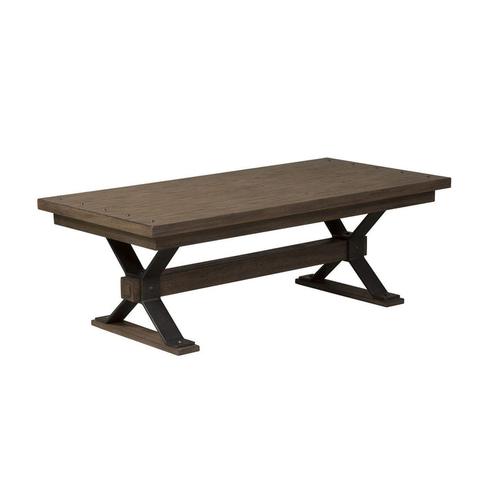 Liberty Sonoma Road Rectangular Cocktail Table in Weathered Beaten Bark