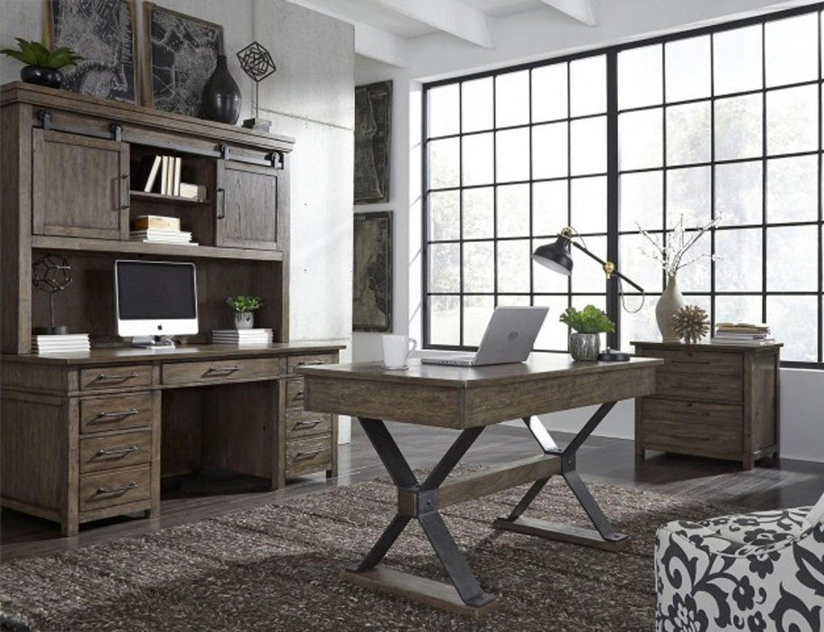 Liberty Sonoma Road Desk/Credenza in Weather Beaten Bark - Furniture Max (Falls Church,VA) *