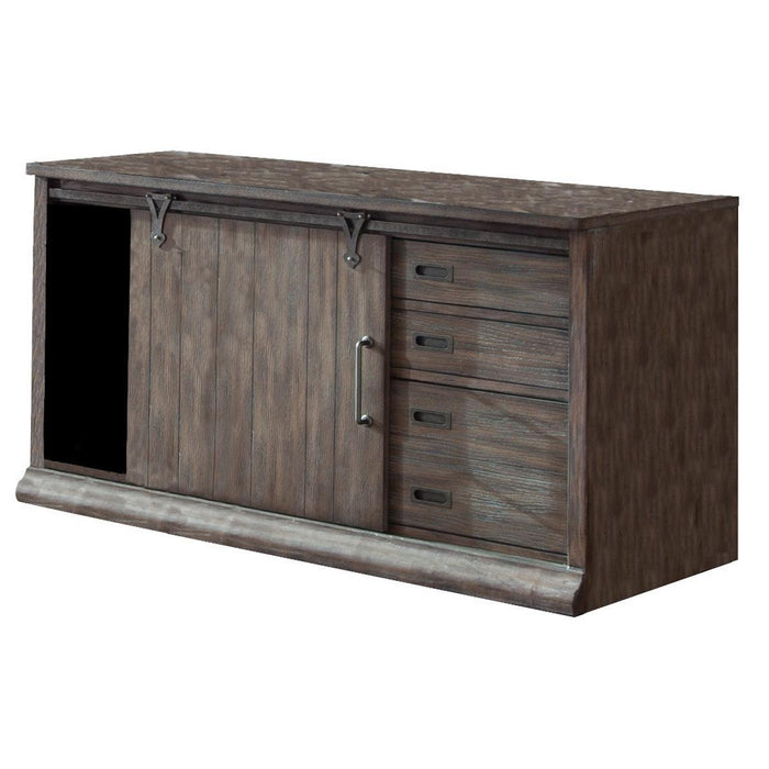 Liberty Stone Brook Computer Credenza in Rustic Saddle