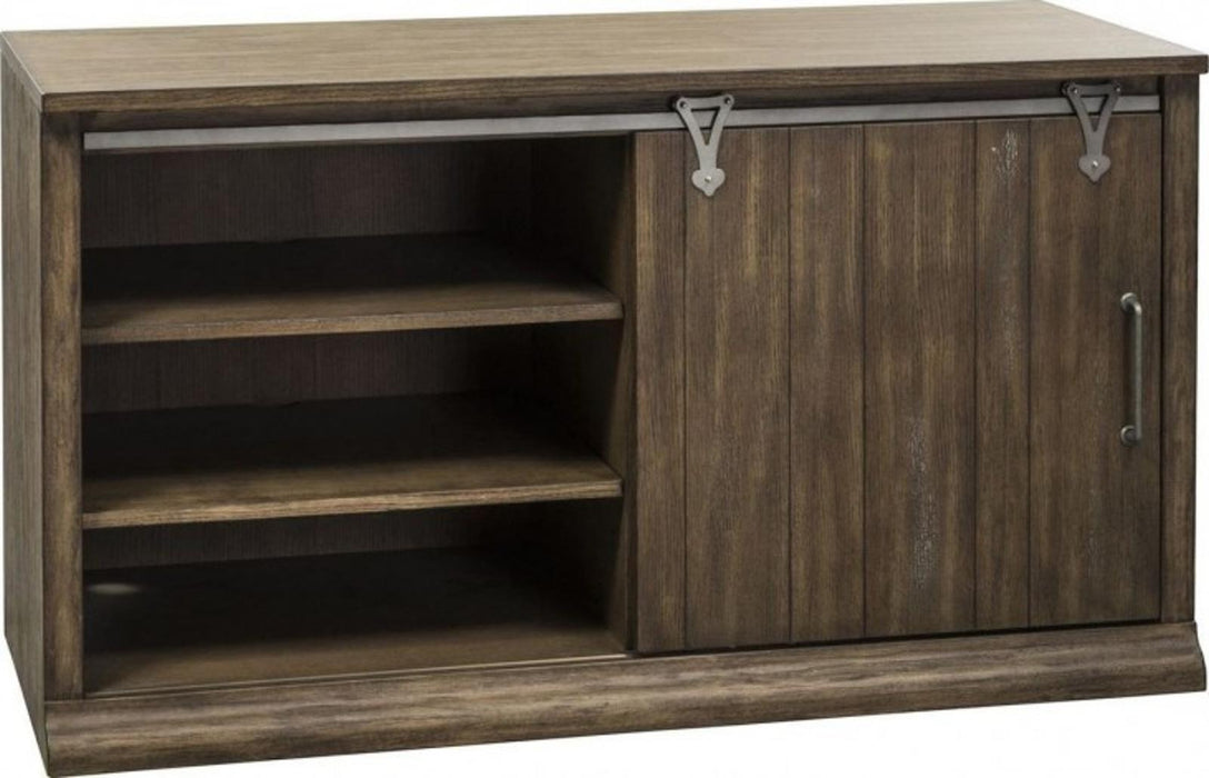 Liberty Stone Brook Computer Credenza in Rustic Saddle