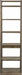 Liberty Stone Brook Leaning Bookcase in Rustic Saddle - Furniture Max (Falls Church,VA) *