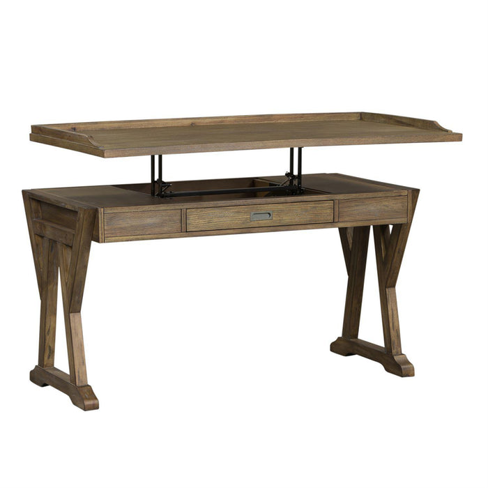 Liberty Stone Brook Lift Top Writing Desk in Rustic Saddle