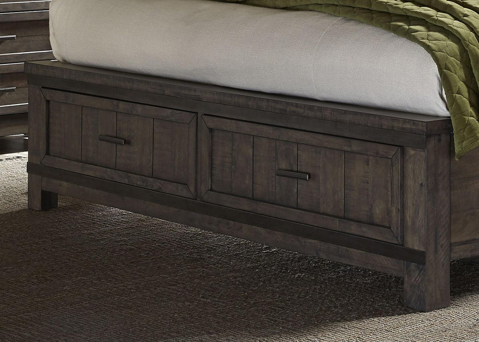 Liberty Thornwood Hills Queen Two Sided Storage Bed in Rock Beaten Gray