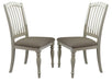 Liberty Furniture Cumberland Creek Slat Back Side Chair in Nutmeg/White (Set of 2) - Furniture Max (Falls Church,VA) *