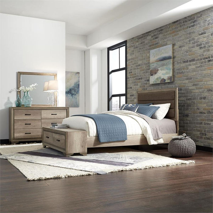 Liberty Furniture Sun Valley Queen Storage Bed in Sandstone - Furniture Max (Falls Church,VA) *