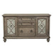 Liberty Simply Elegant Credenza with Hutch in Heathered Taupe - Furniture Max (Falls Church,VA) *