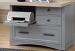 Parker House Americana Modern Functional File with Power Center in Dove - Furniture Max (Falls Church,VA) *