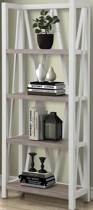 Parker House Americana Modern Etagere Bookcase in Cotton