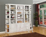 Parker House Boca 6-Piece Bookcase Wall with Ladder in Cottage White - Furniture Max (Falls Church,VA) *