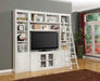 Parker House Boca 5-Piece Entertainment Wall in Cottage White - Furniture Max (Falls Church,VA) *