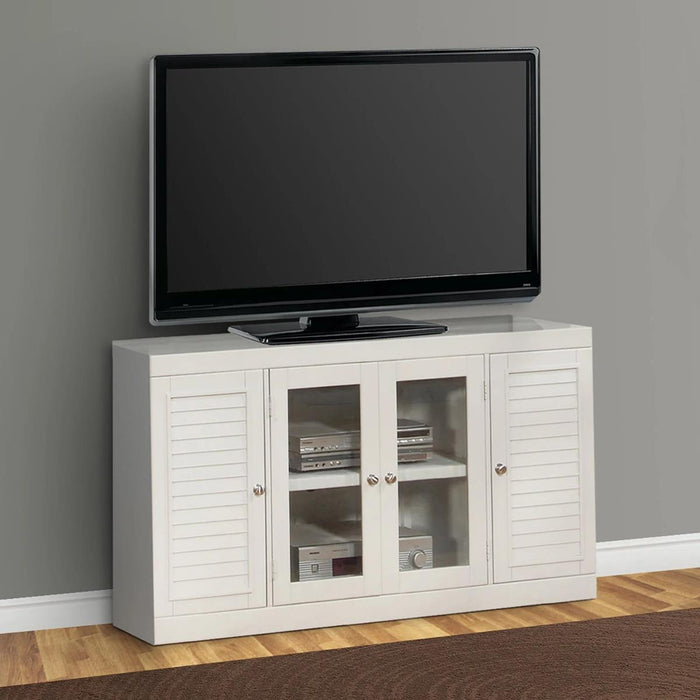 Parker House Boca 5-Piece Entertainment Wall in Cottage White - Furniture Max (Falls Church,VA) *