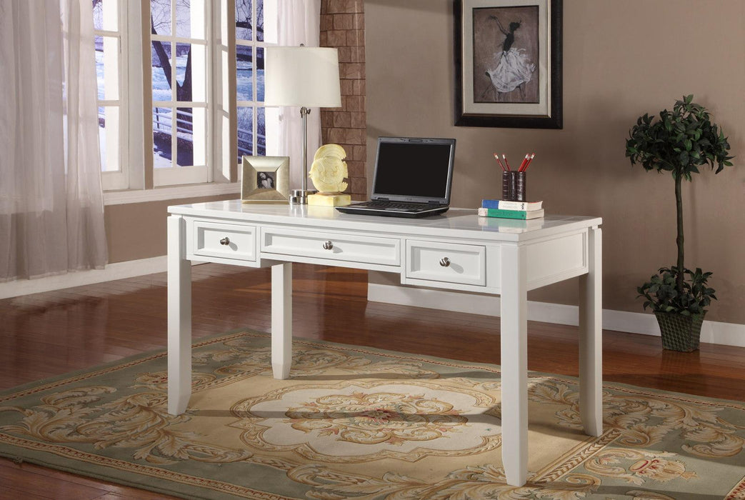 Parker House Boca 4-Piece L-Shaped Modular Office Credenza in Cottage White