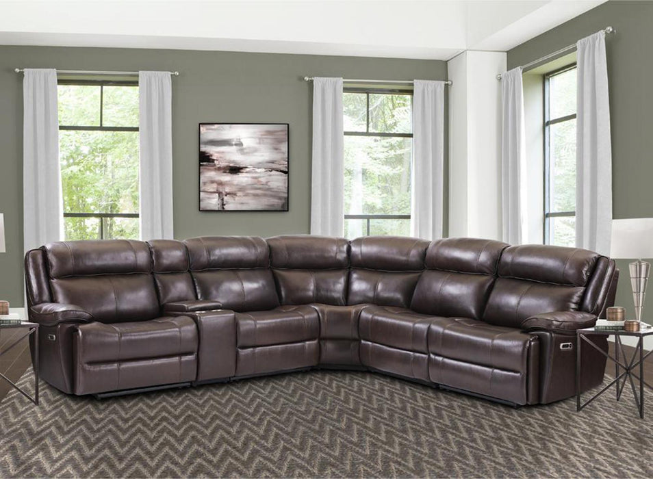 Parker House Furniture Eclipse Power Armless Recliner in Florence Brown