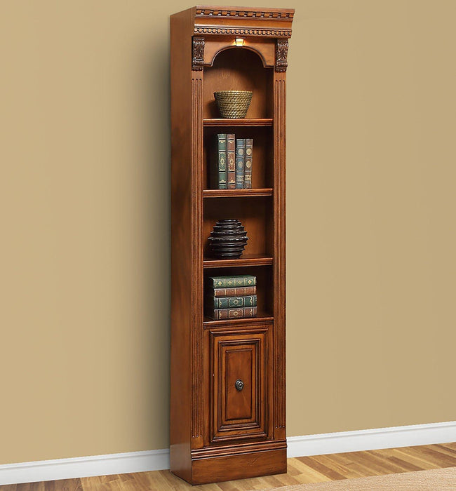 Parker House Huntington 3 Piece Inset Bookcase Wall in Vintage Pecan - Furniture Max (Falls Church,VA) *