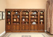 Parker House Huntington 3 Piece Inset Bookcase Wall in Vintage Pecan - Furniture Max (Falls Church,VA) *