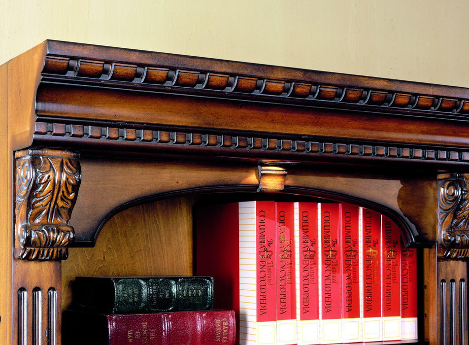 Parker House Huntington Expandable Open Entertainment Wall in Vintage Pecan - Furniture Max (Falls Church,VA) *
