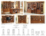 Parker House Huntington Exp. Bridge, Shelf and Backpanel in Vintage Pecan - Furniture Max (Falls Church,VA) *