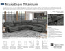 Parker House Marathon Armless Chair in Titanium - Furniture Max (Falls Church,VA) *