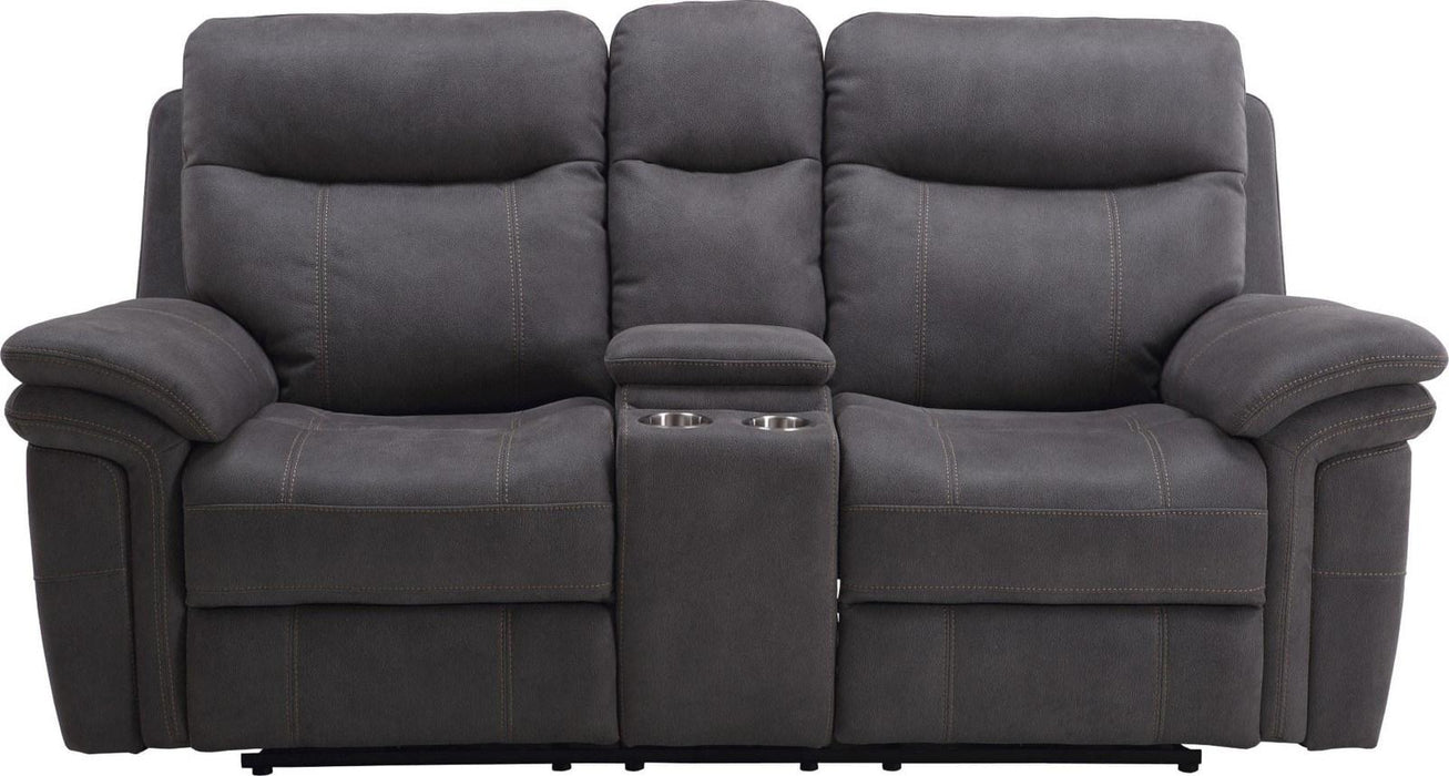 Parker House Mason Loveseat Dual Reclining Power with USB Charging Port and Power Hradrest in Charcoal - Furniture Max (Falls Church,VA) *