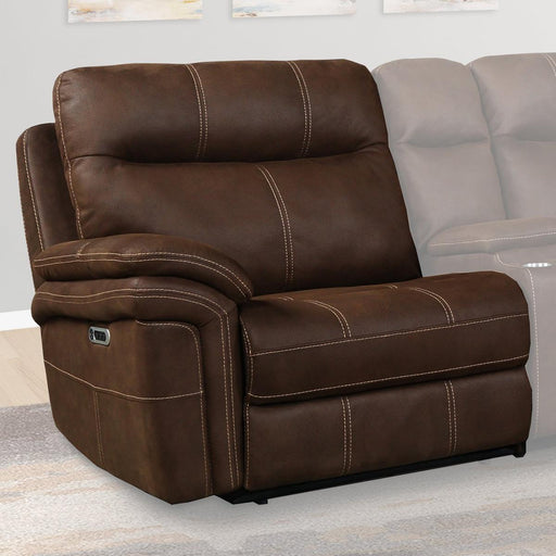 Parker House Mason Power Left Arm Facing Recliner in Dark Kahlua - Furniture Max (Falls Church,VA) *